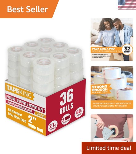 Clear packing tape rolls - tape,