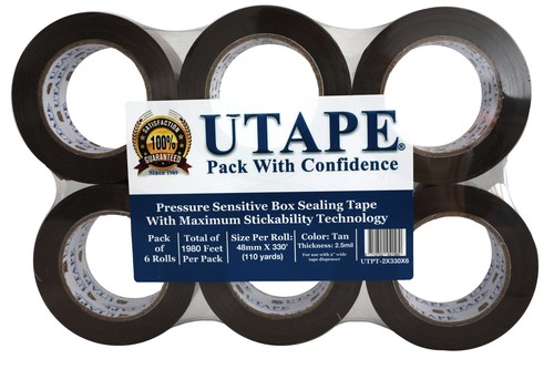 Utape brown packing tape - brown,