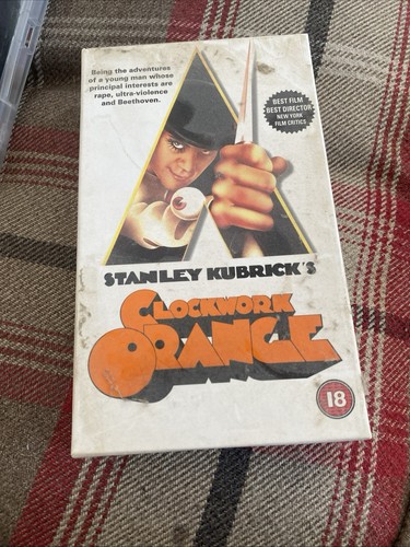 Clockwork orange vhs video - orange,