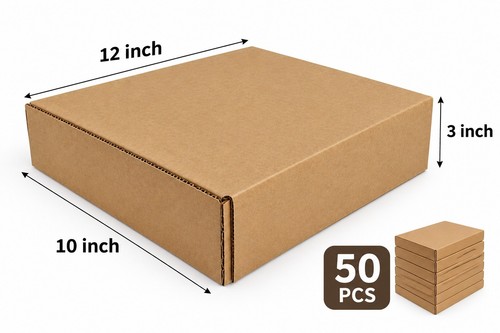 Pack 12x10x3 corrugated - 50,