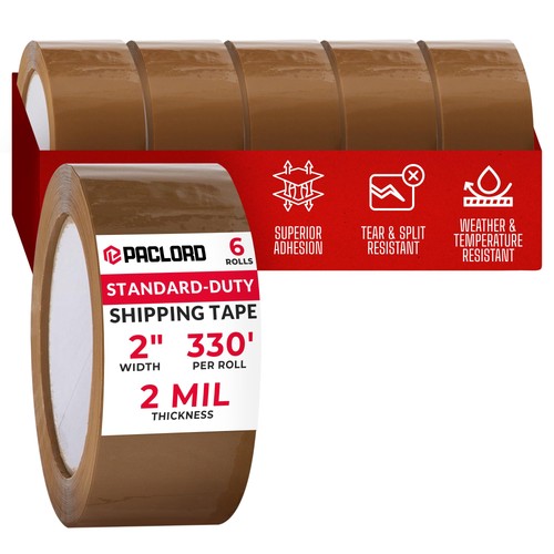 Pack tan packing tape inch - pack,